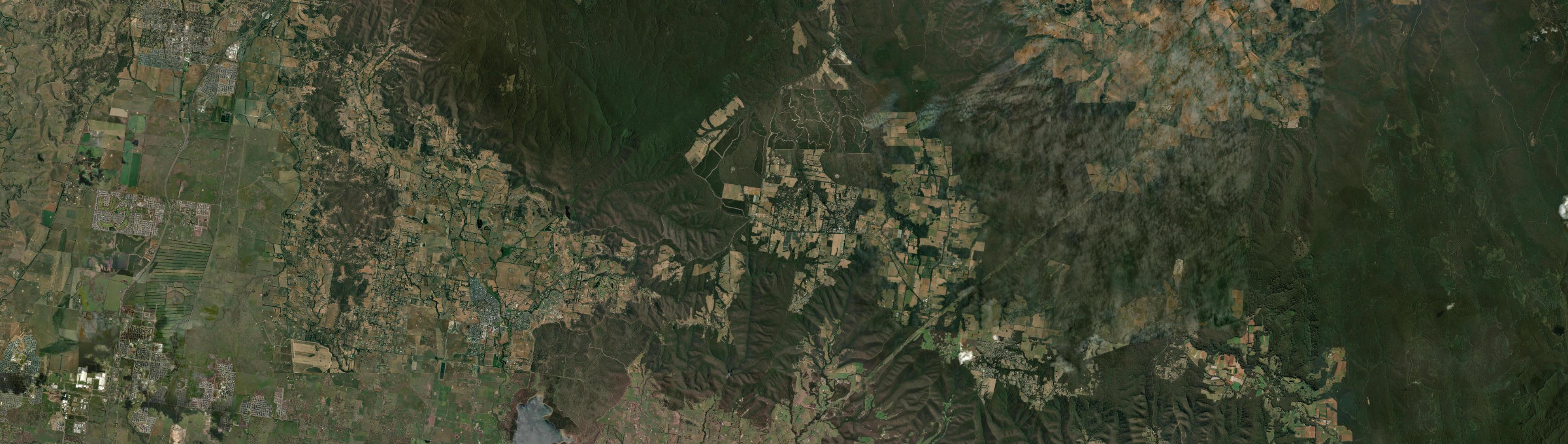 Aerial view of Kinglake West, VIC