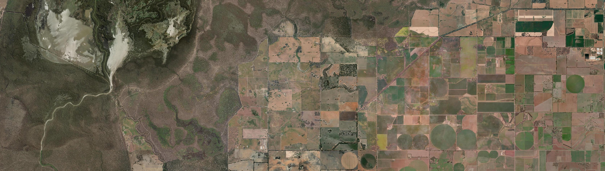 Aerial view of Picola West, VIC