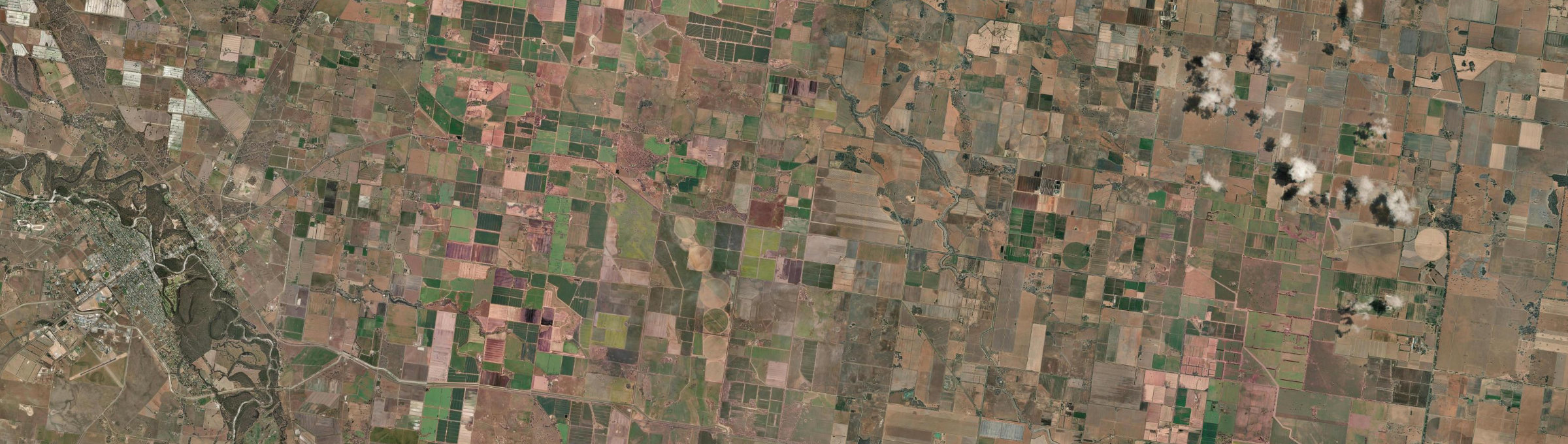 Aerial view of Birganbigil, NSW