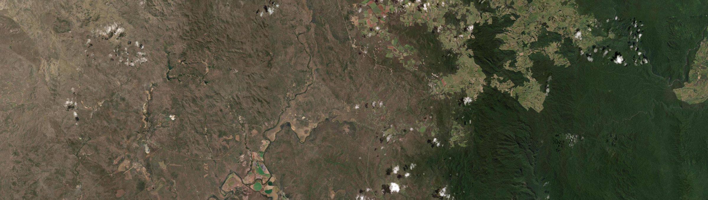 Aerial view of Millstream (Qld), QLD