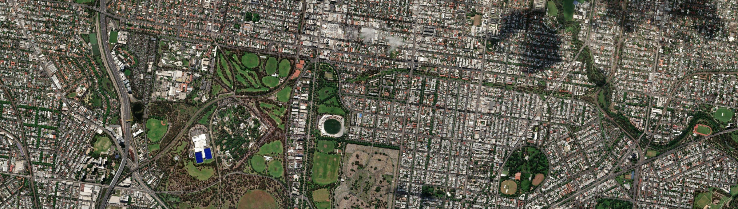 Aerial view of Princes Hill, VIC