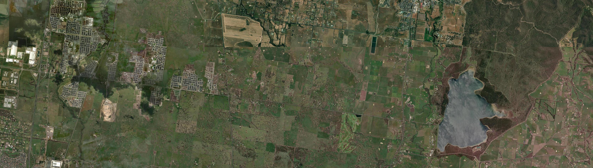 Aerial view of Woodstock (Vic.), VIC