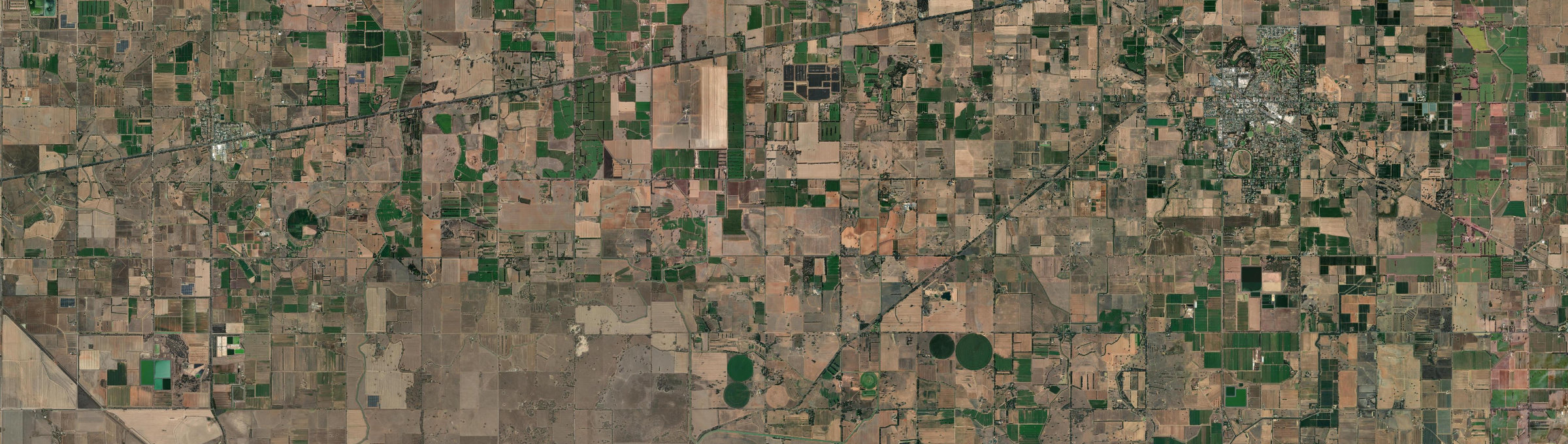 Aerial view of Harston, VIC