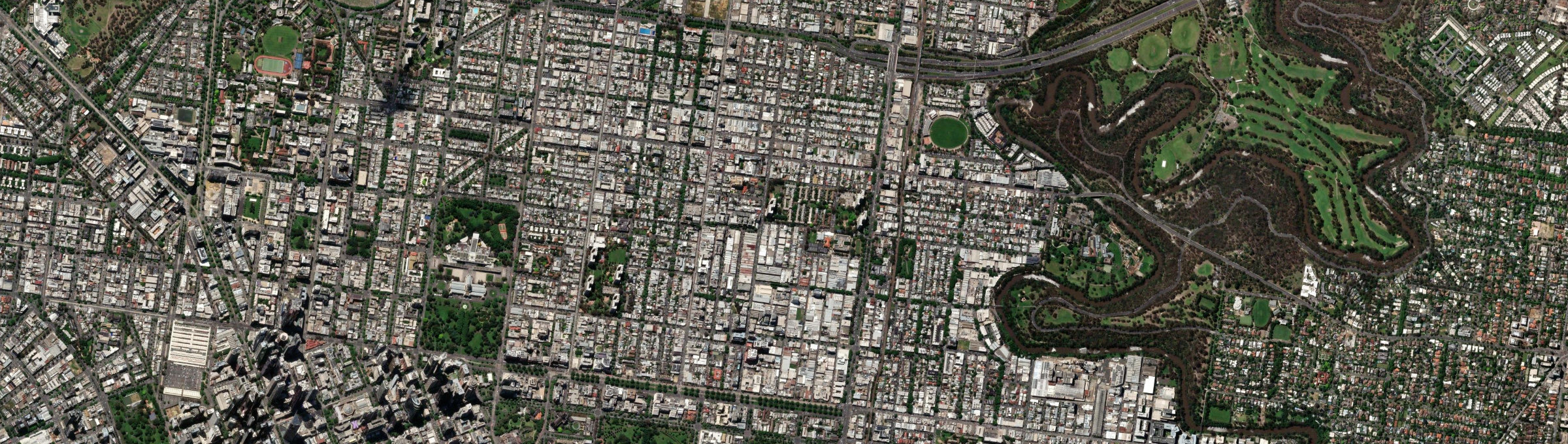 Aerial view of Collingwood (Vic.), VIC