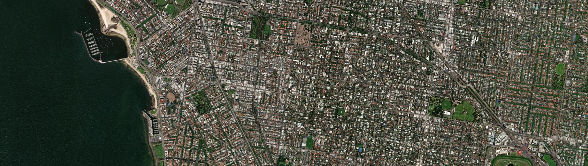Aerial view of St Kilda East, VIC