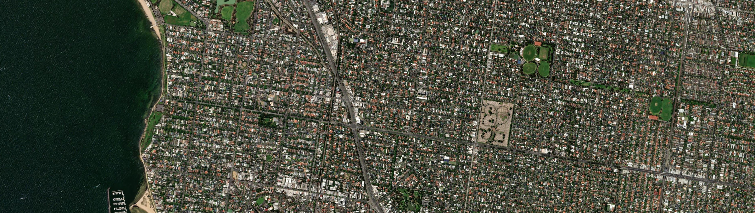 Aerial view of Gardenvale, VIC