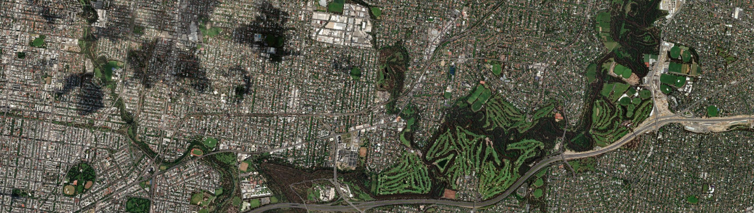 Aerial view of Alphington, VIC