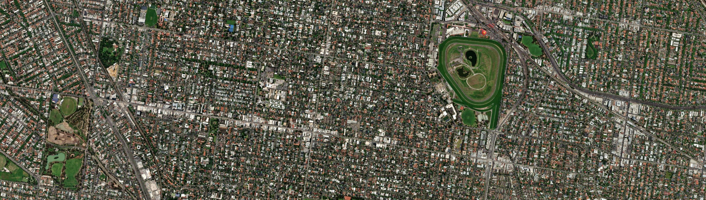 Aerial view of Caulfield, VIC