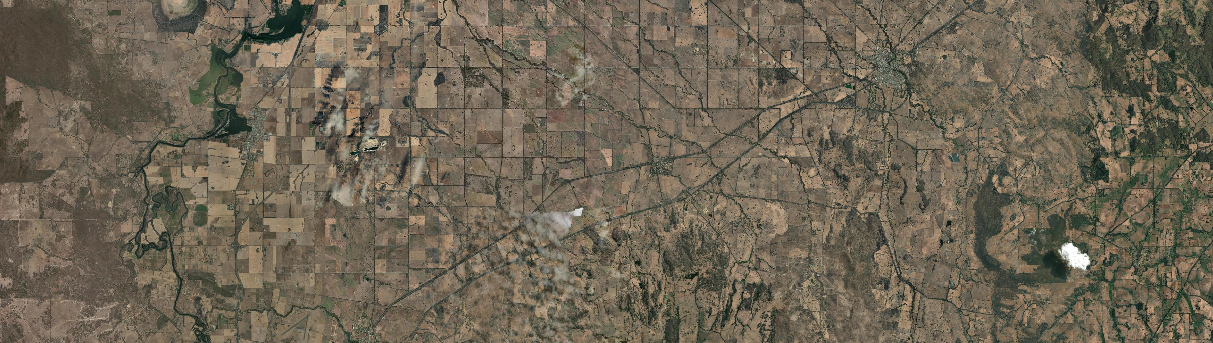 Aerial view of Longwood (Vic.), VIC