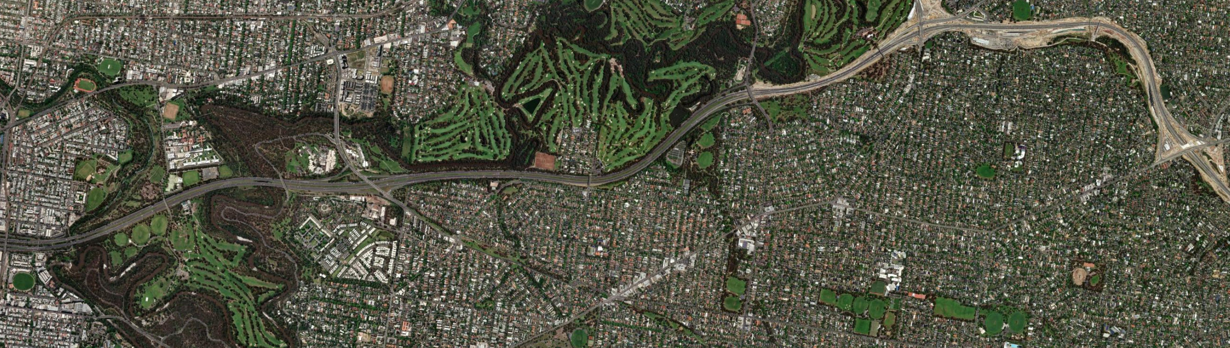 Aerial view of Kew East, VIC