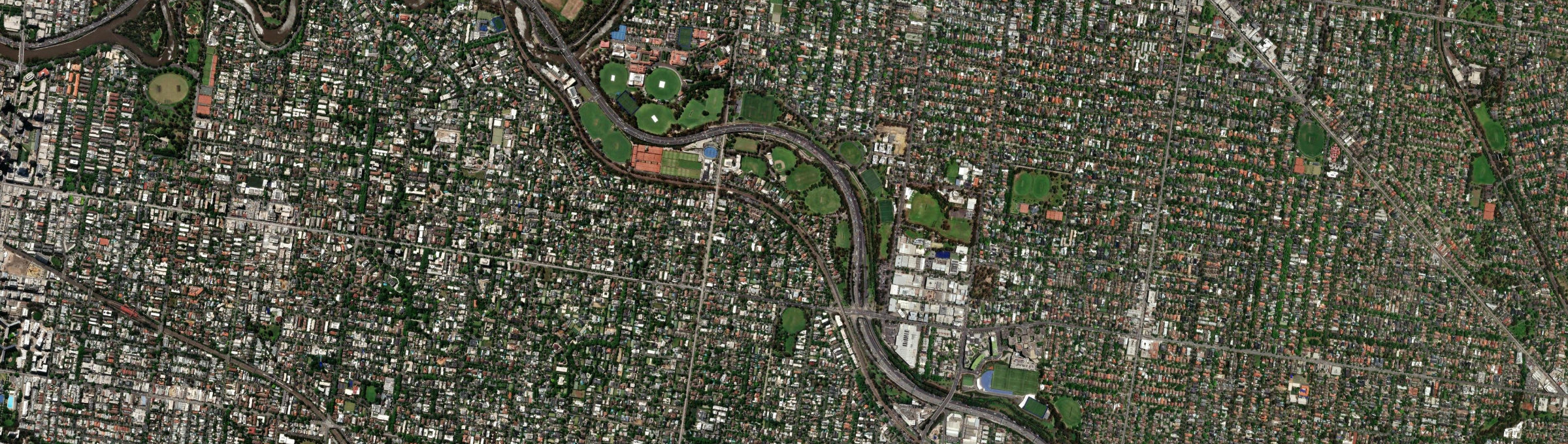 Aerial view of Kooyong, VIC