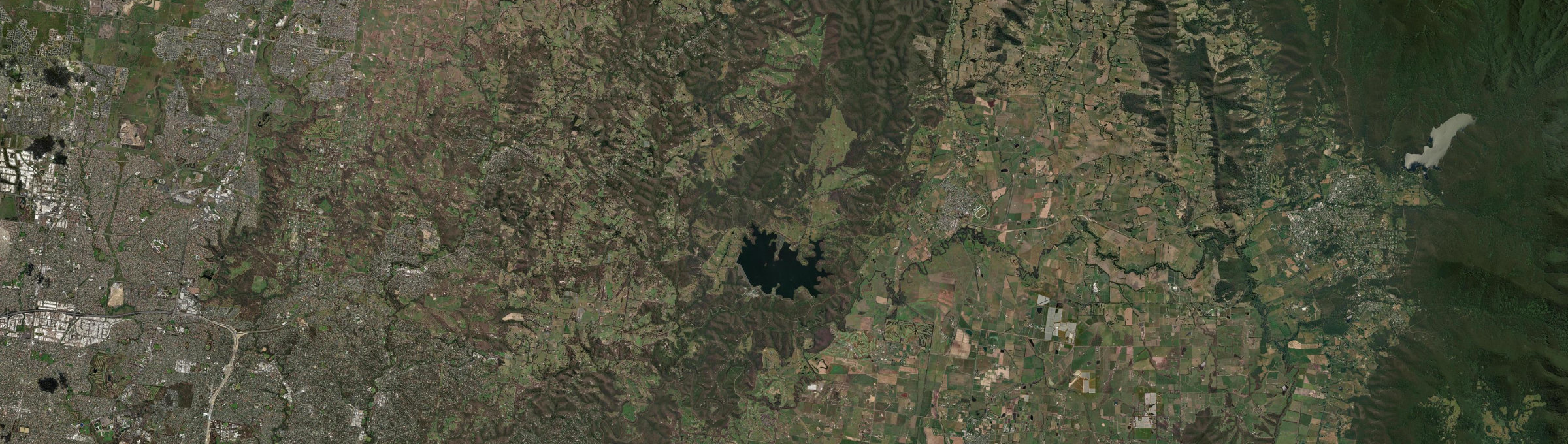 Aerial view of Christmas Hills (Vic.), VIC