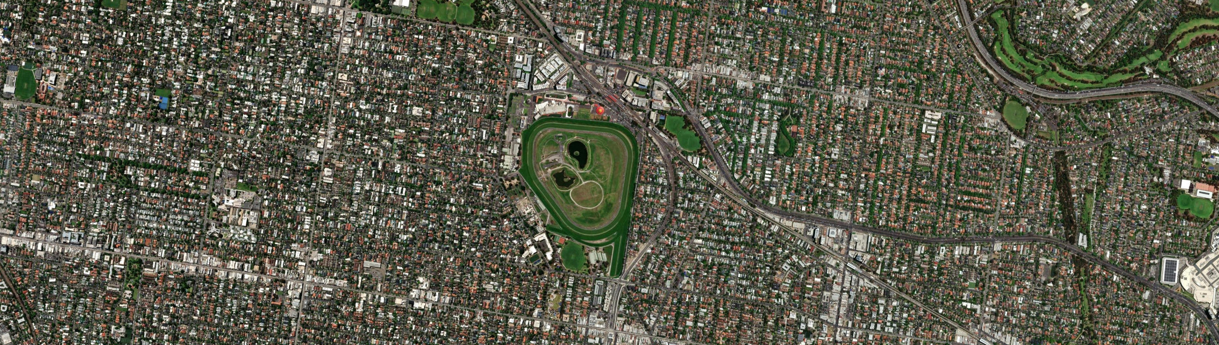 Aerial view of Caulfield East, VIC