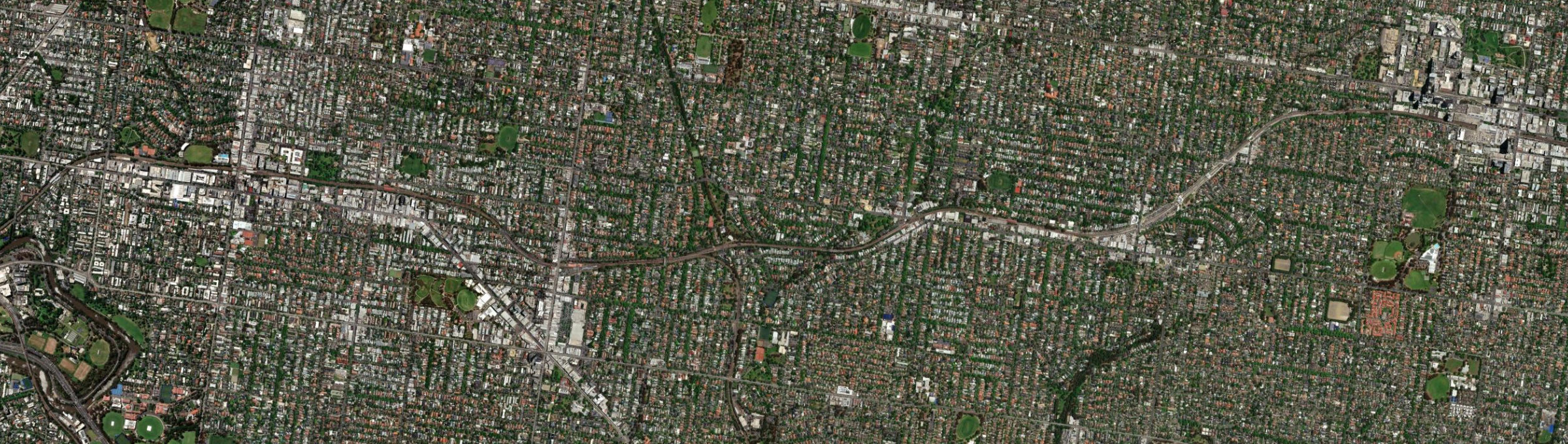 Aerial view of Canterbury (Vic.), VIC