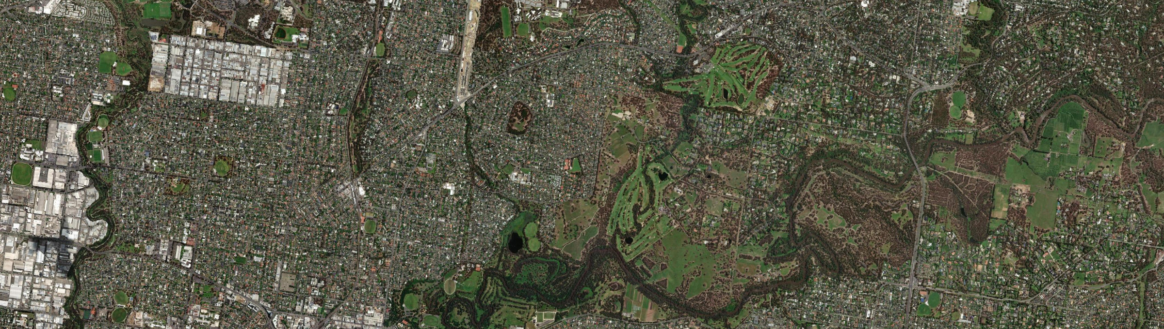 Aerial view of Viewbank, VIC