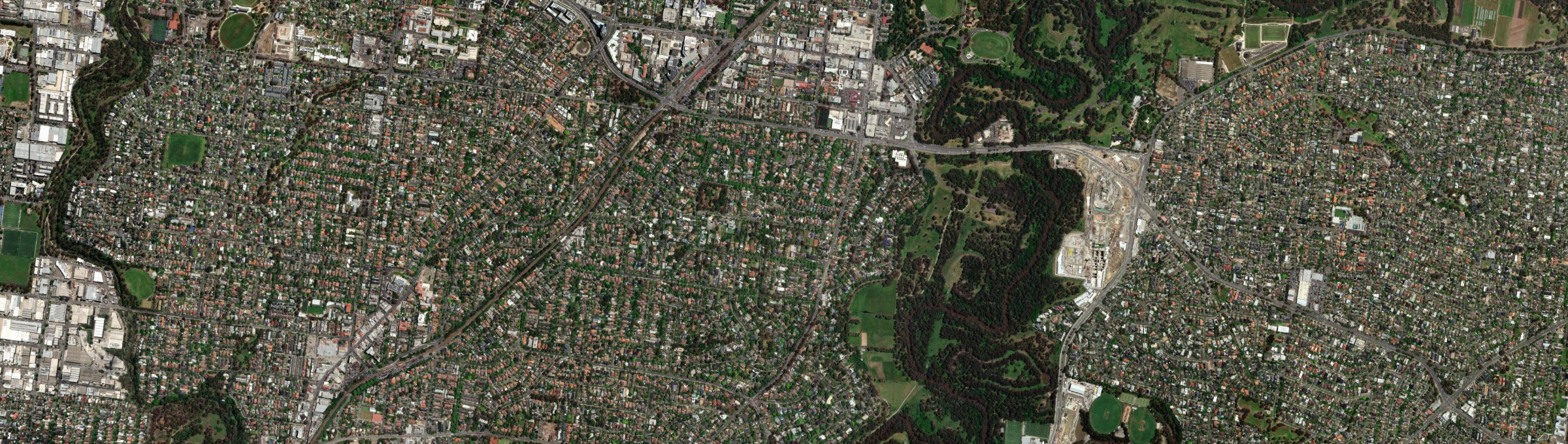 Aerial view of Eaglemont, VIC