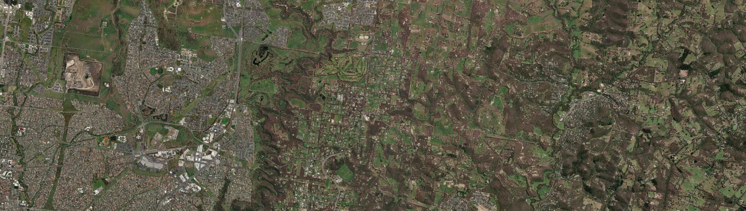 Aerial view of Yarrambat, VIC