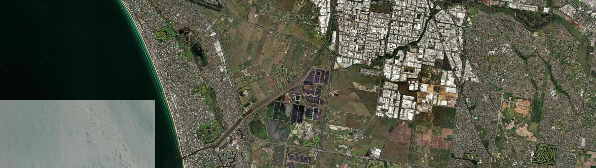 Aerial view of Bangholme, VIC