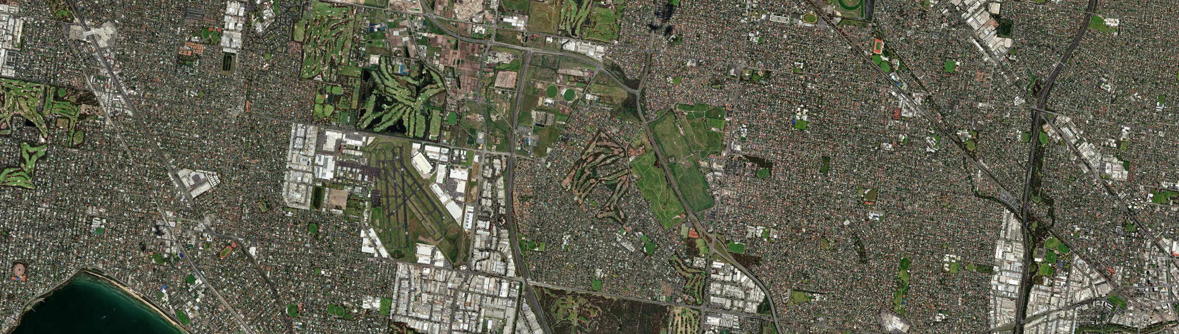Aerial view of Dingley Village, VIC
