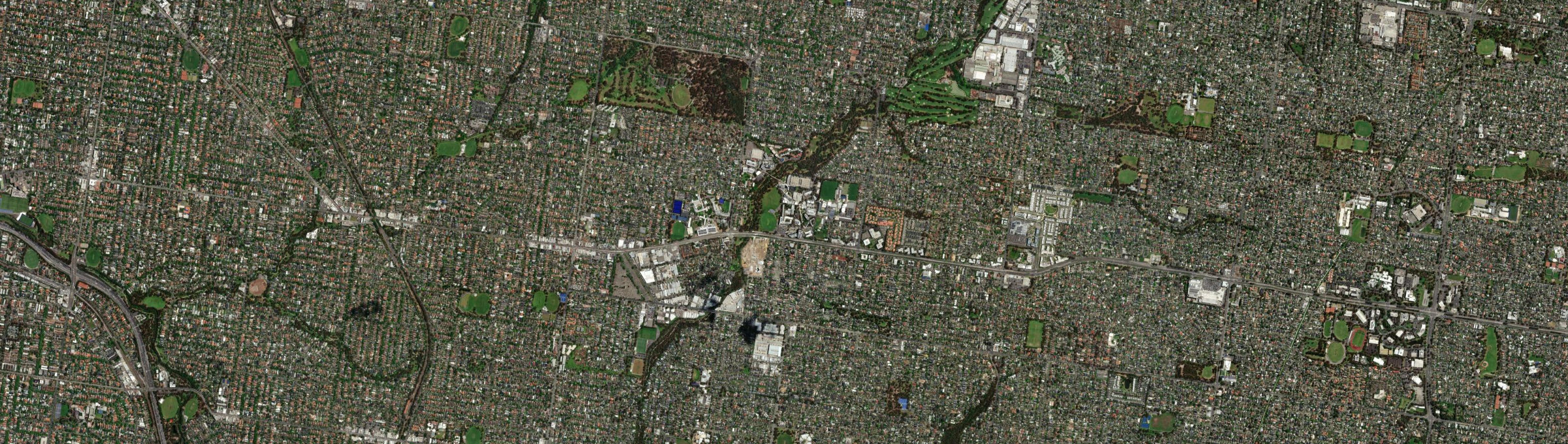 Aerial view of Burwood (Vic.), VIC