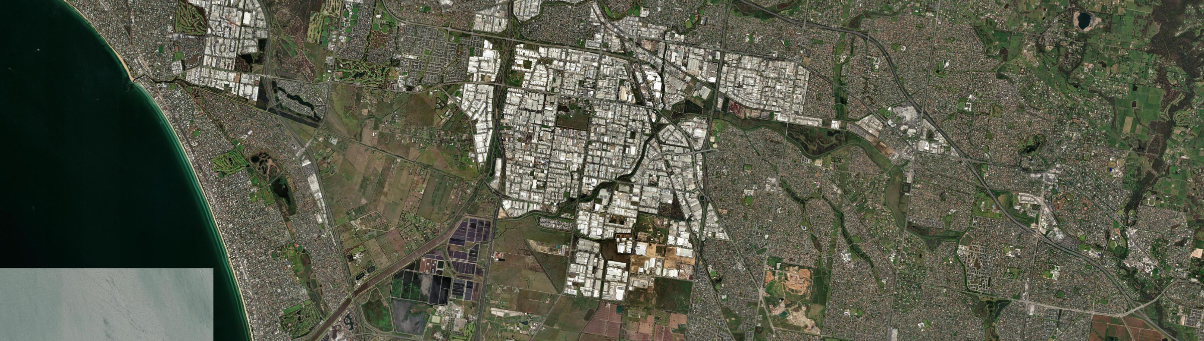 Aerial view of Dandenong South, VIC