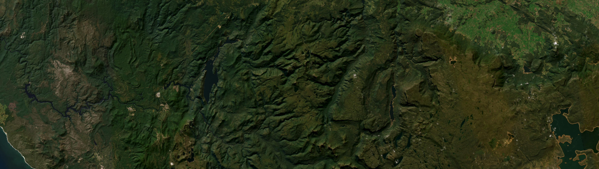 Aerial view of Cradle Mountain, TAS