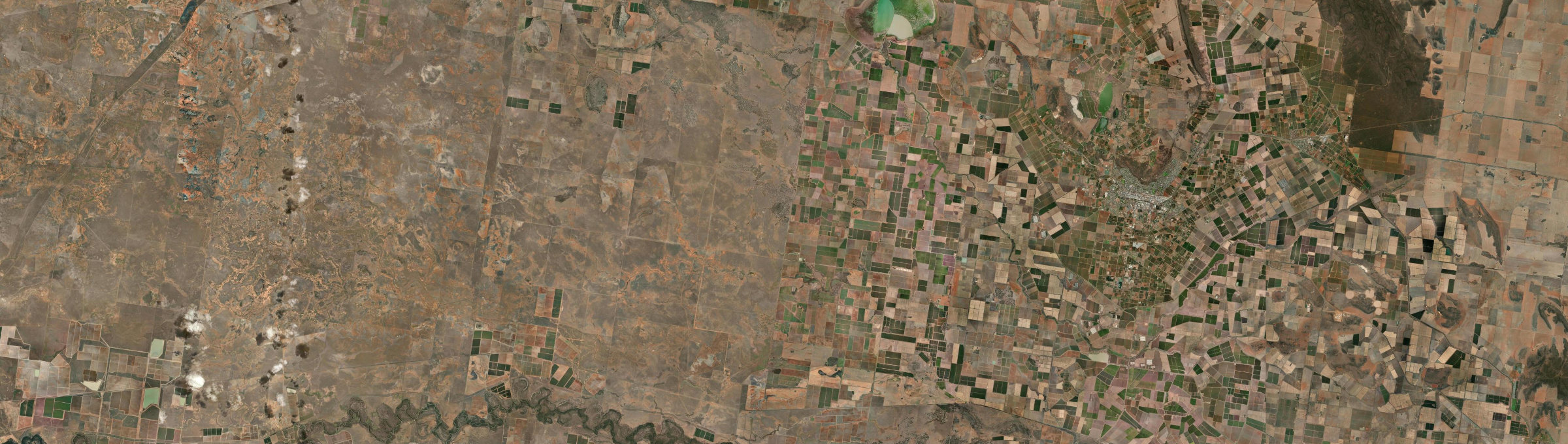Aerial view of Warrawidgee, NSW