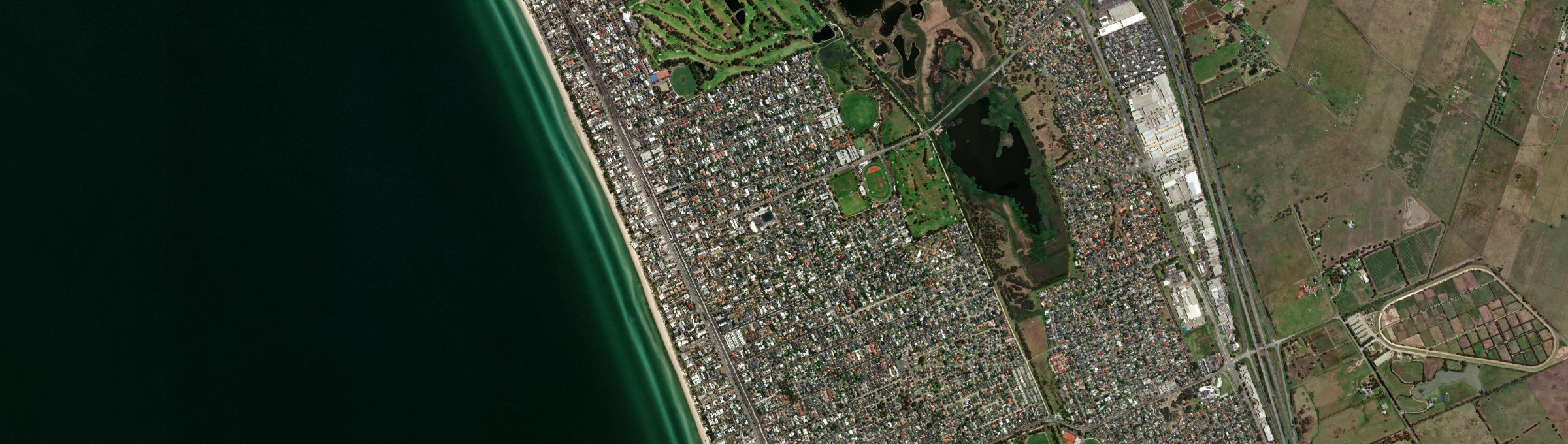 Aerial view of Edithvale, VIC