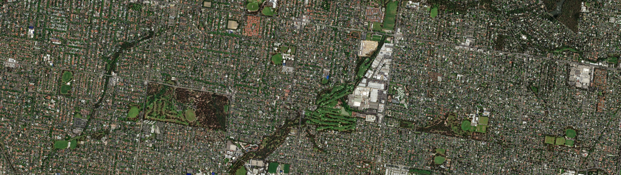 Aerial view of Box Hill South, VIC