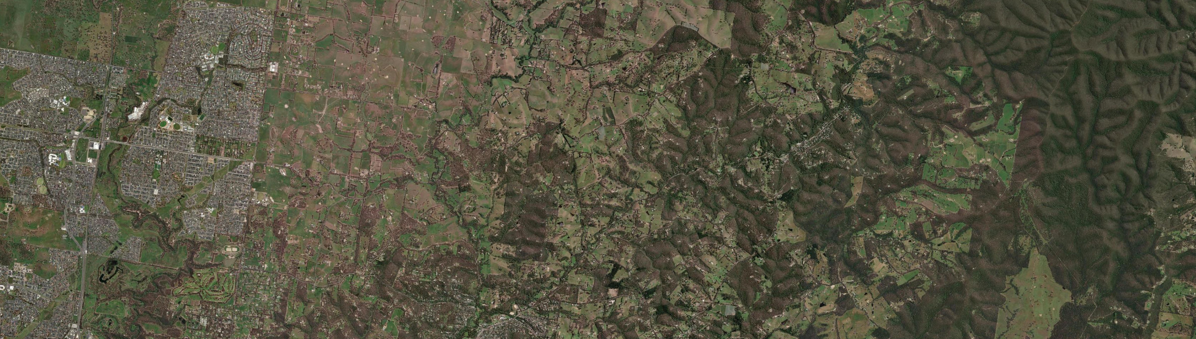 Aerial view of Cottles Bridge, VIC