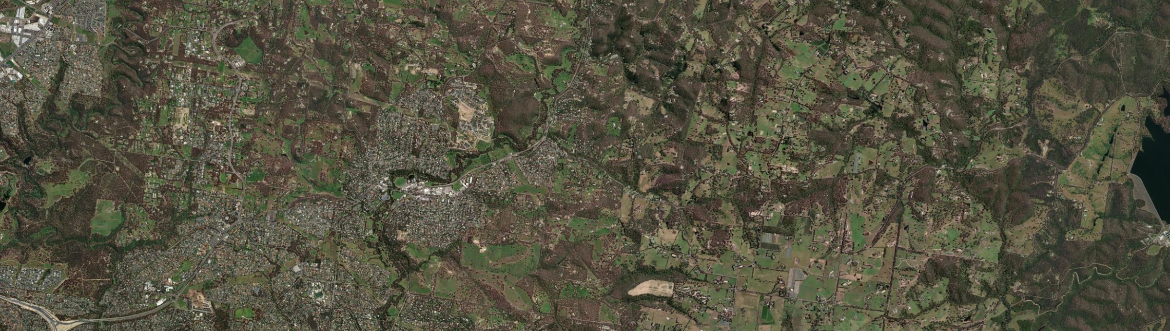 Aerial view of Wattle Glen, VIC
