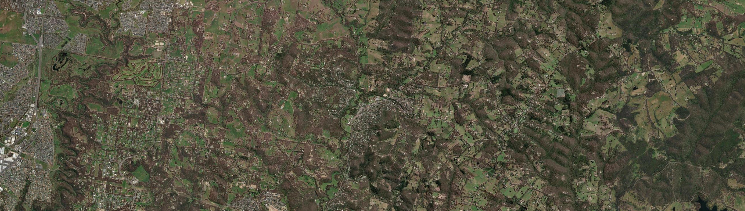 Aerial view of Hurstbridge, VIC