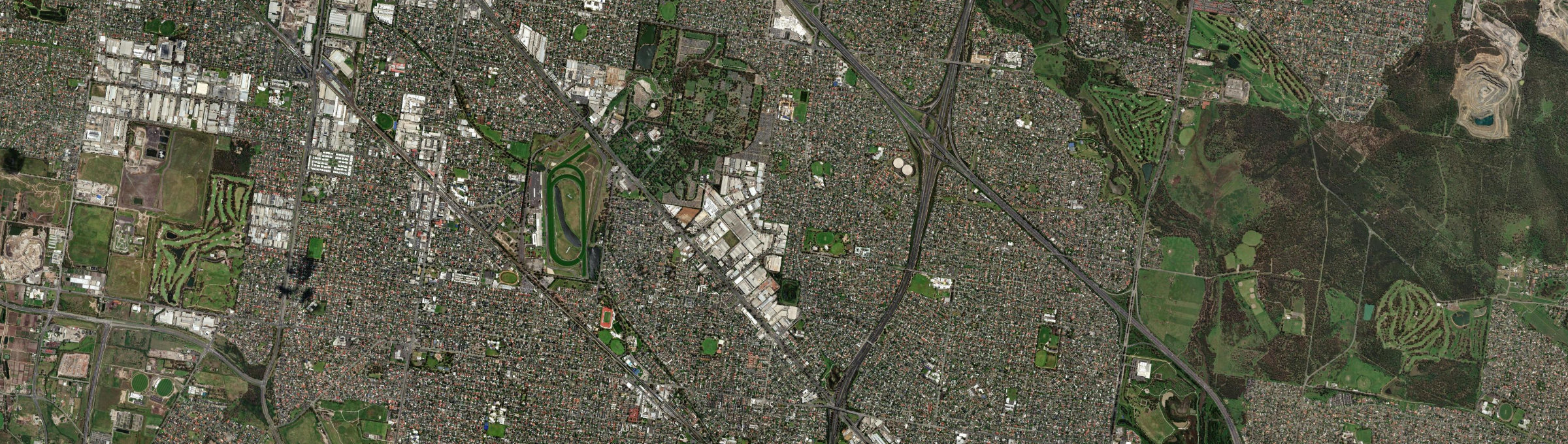 Aerial view of Noble Park North, VIC