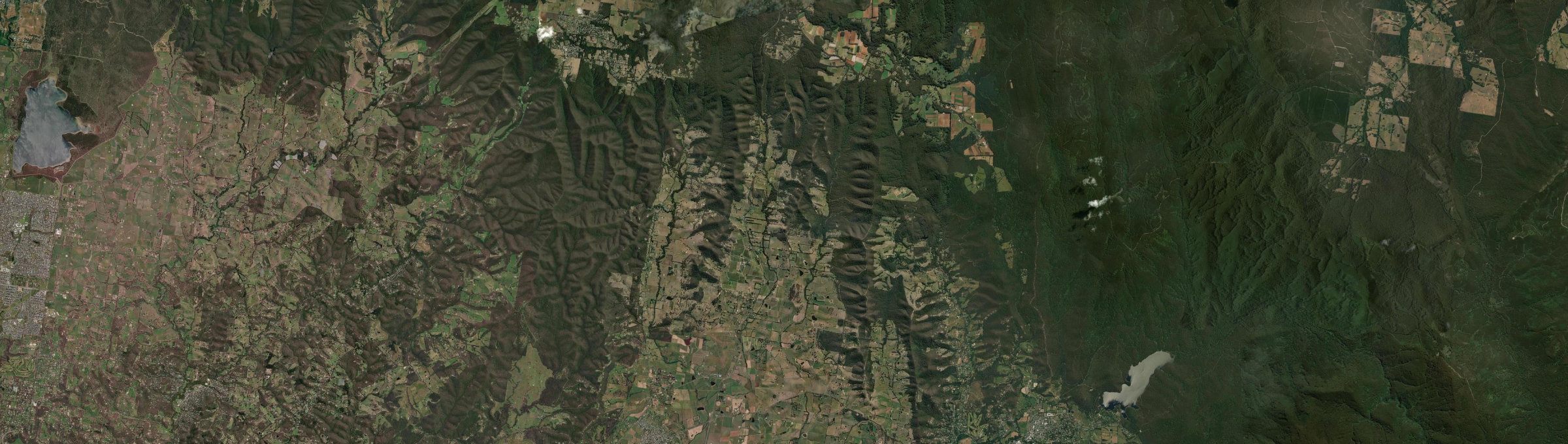 Aerial view of Dixons Creek, VIC
