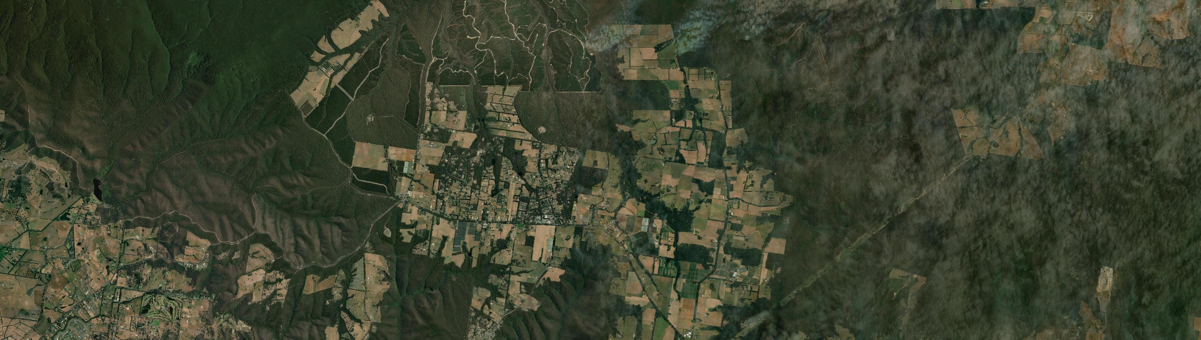 Aerial view of Pheasant Creek (Vic.), VIC