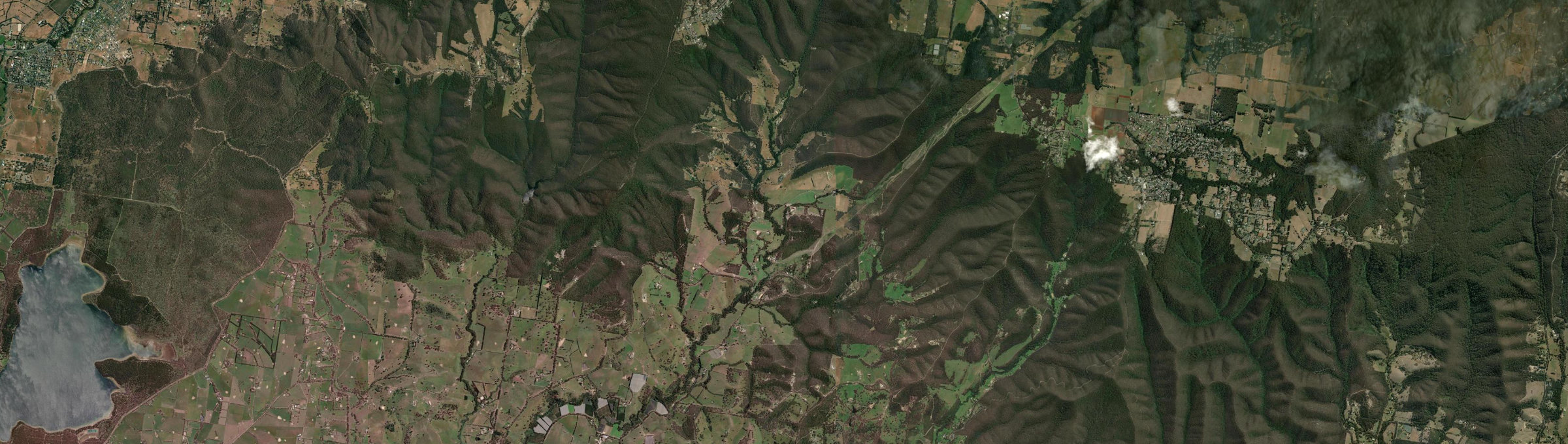 Aerial view of Strathewen, VIC