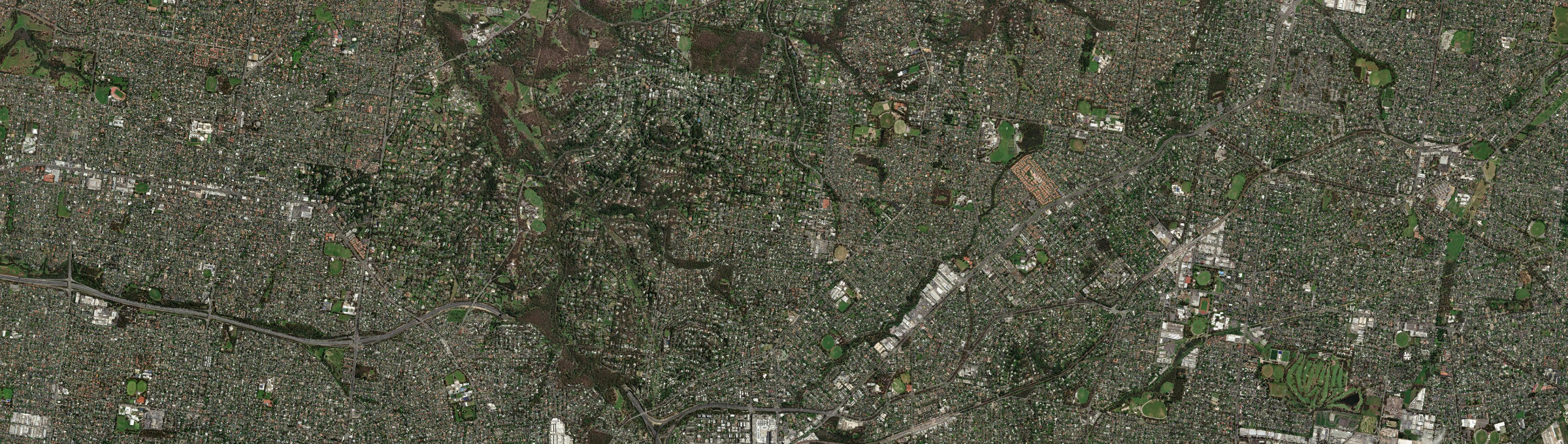 Aerial view of Ringwood North, VIC