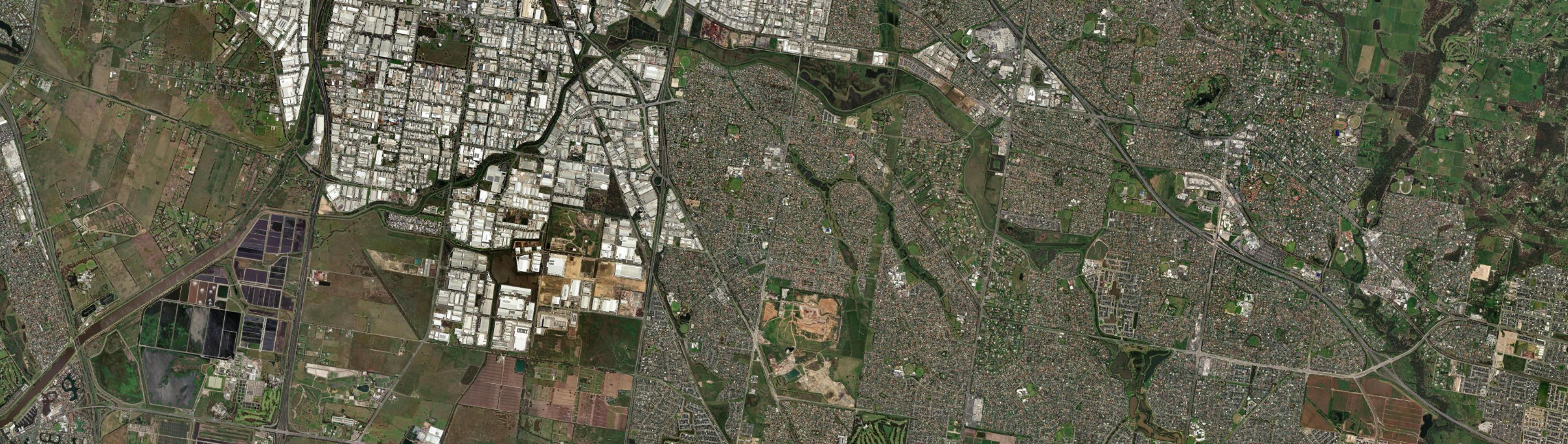Aerial view of Hampton Park, VIC