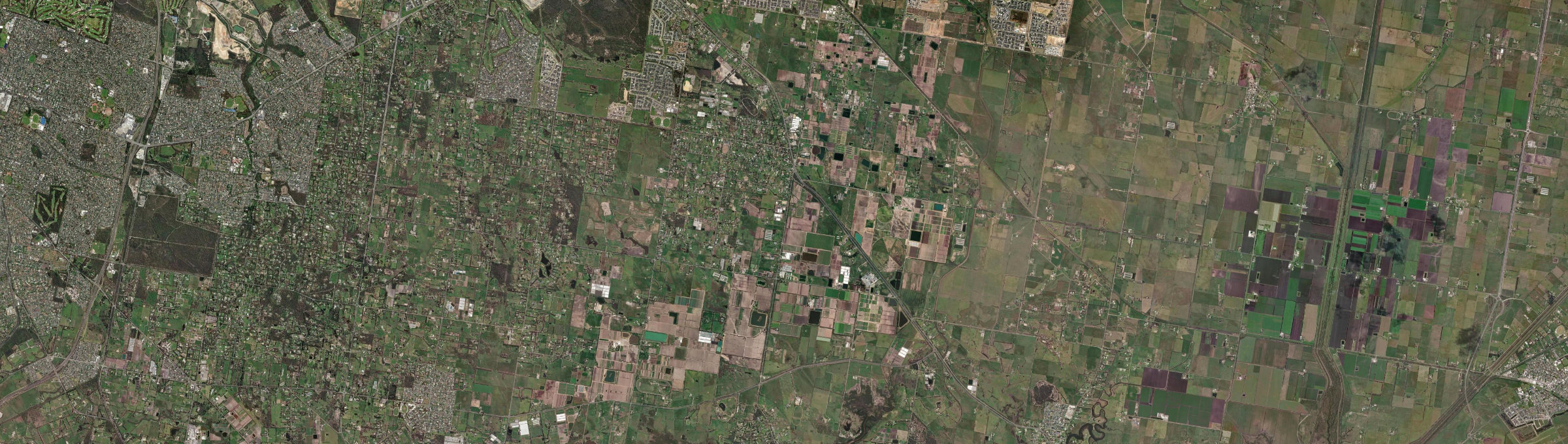 Aerial view of Devon Meadows, VIC