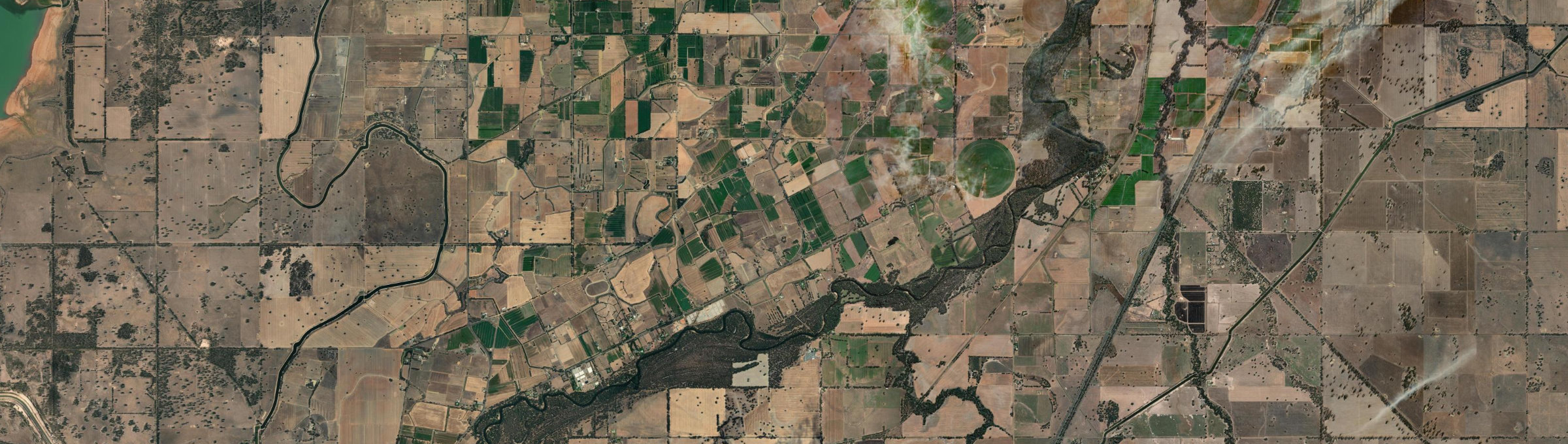 Aerial view of Murchison North, VIC