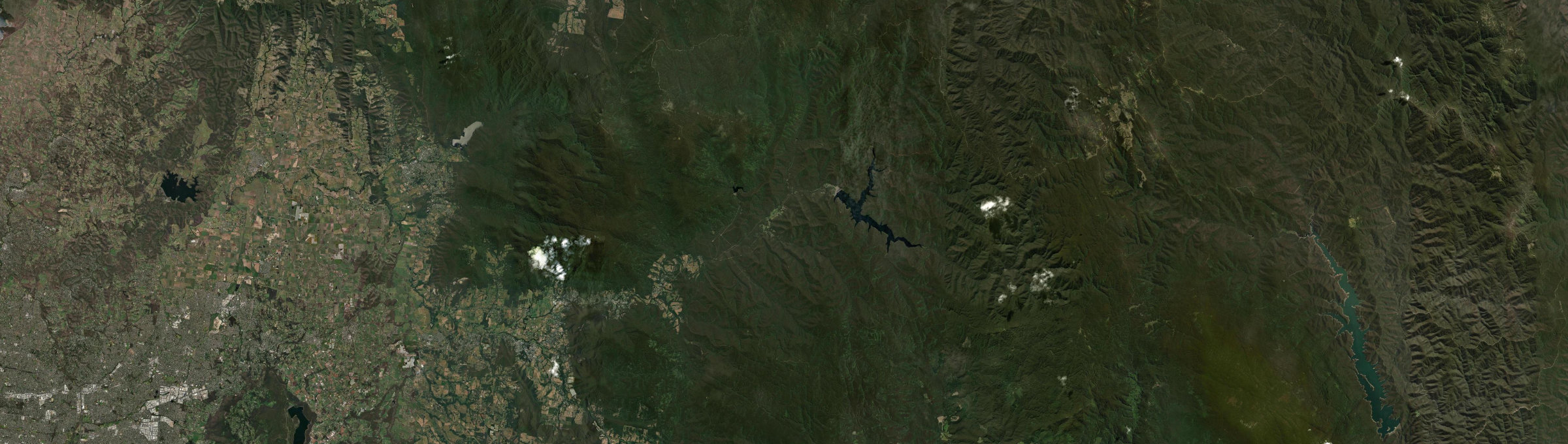 Aerial view of McMahons Creek, VIC