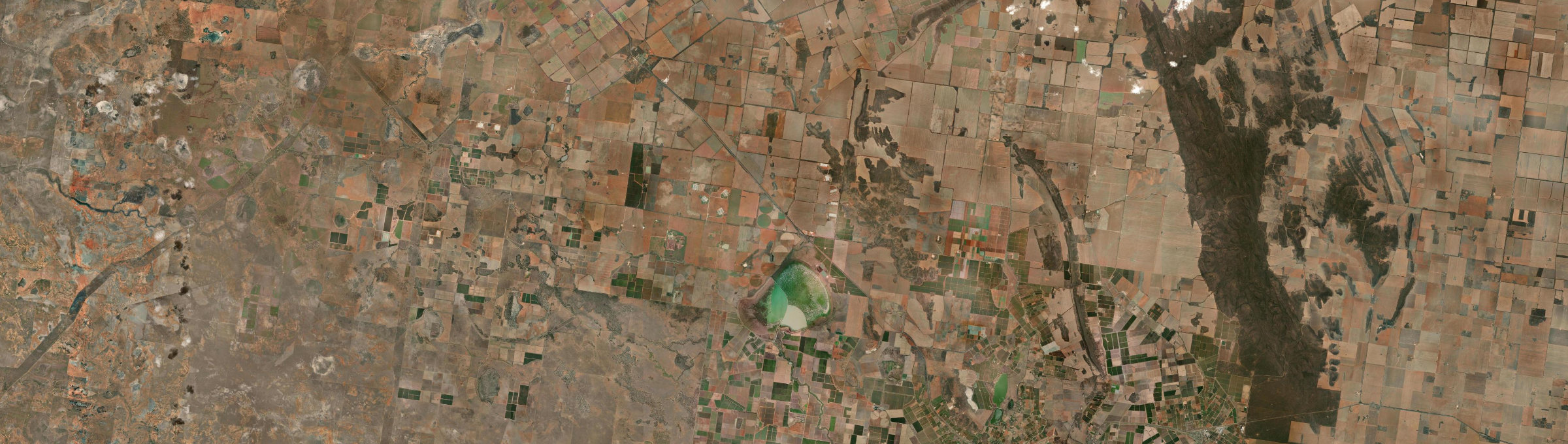 Aerial view of Tabbita, NSW