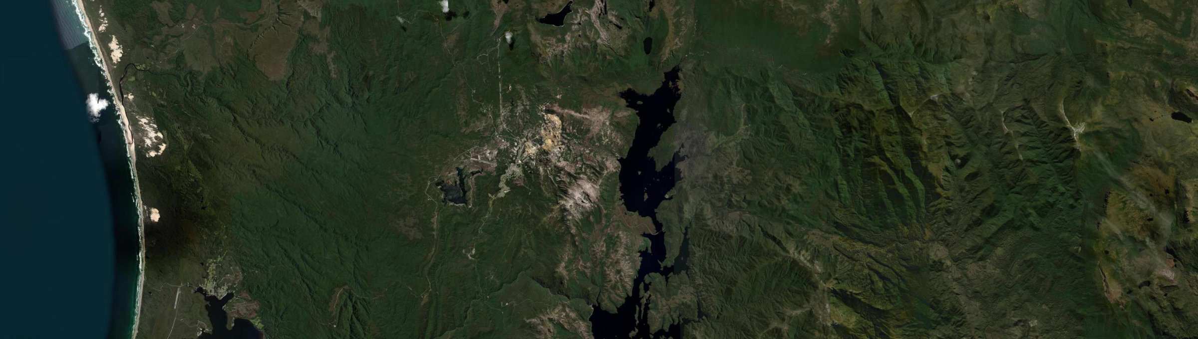 Aerial view of Gormanston, TAS