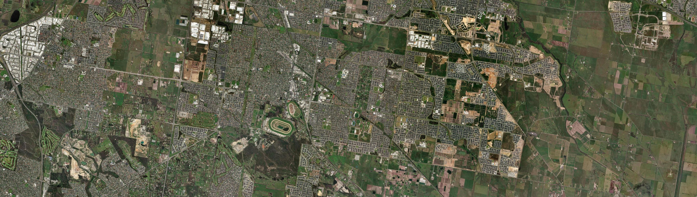 Aerial view of Cranbourne East, VIC
