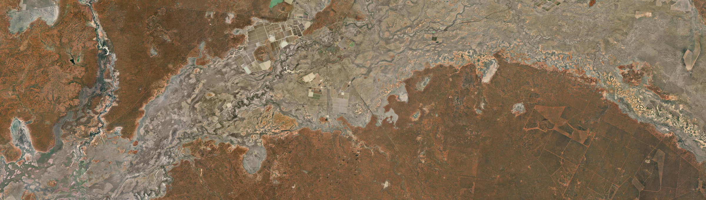 Aerial view of Bourke, NSW