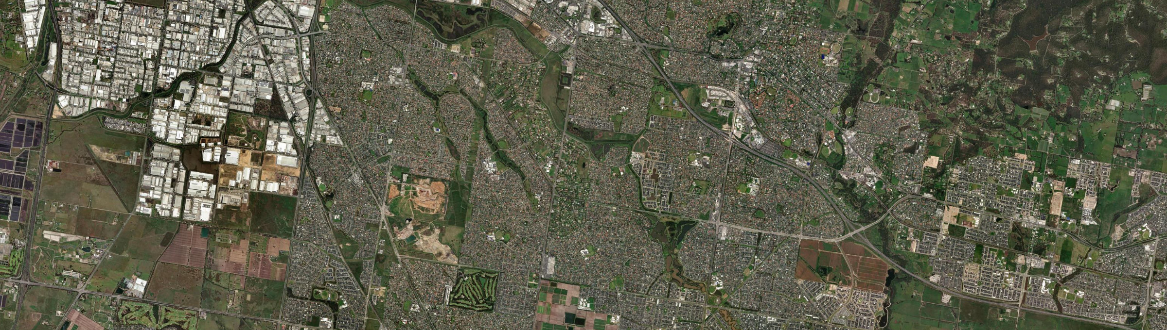 Aerial view of Narre Warren South, VIC