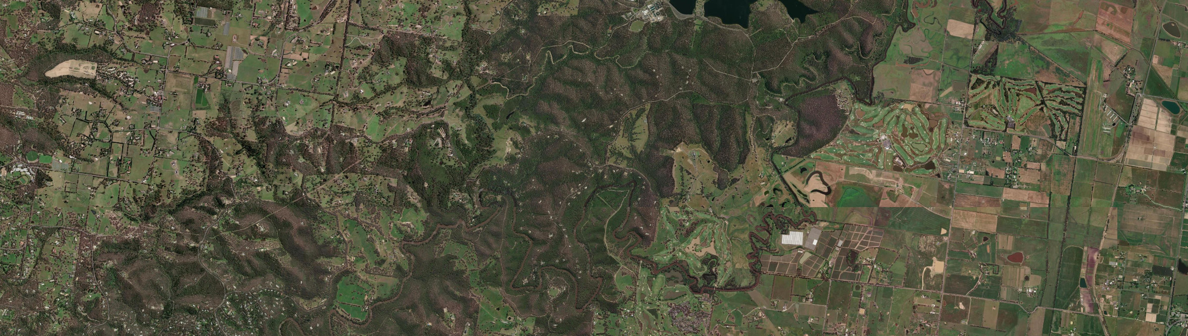 Aerial view of Bend Of Islands, VIC