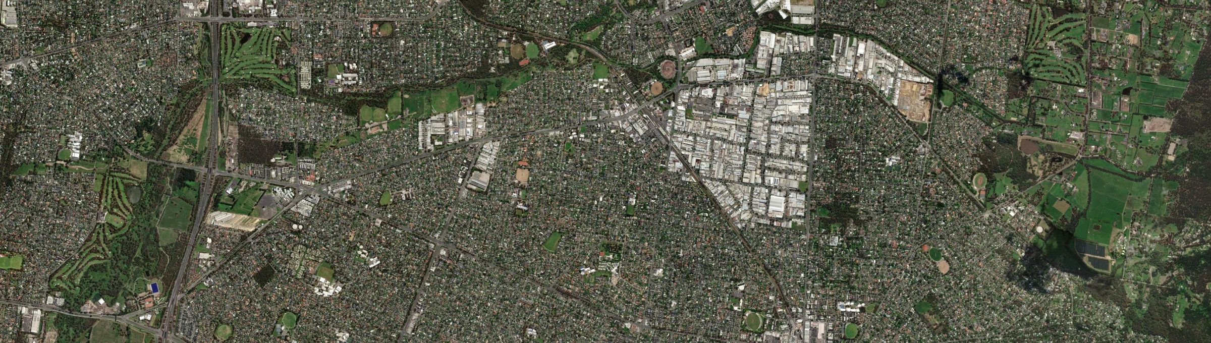 Aerial view of Bayswater (Vic.), VIC