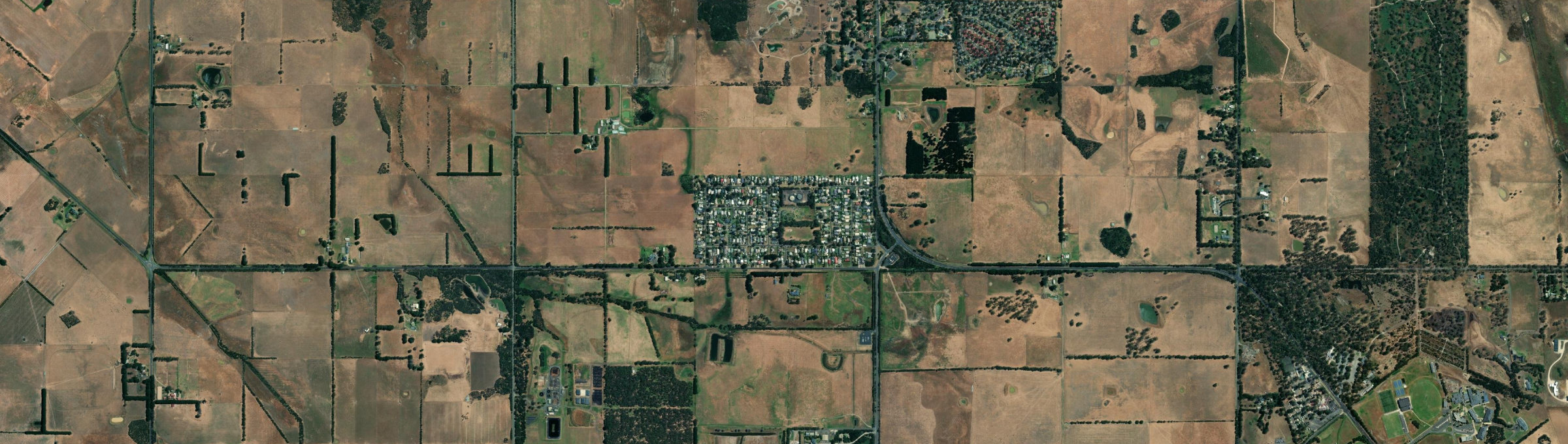 Aerial view of Wimbledon Heights, VIC