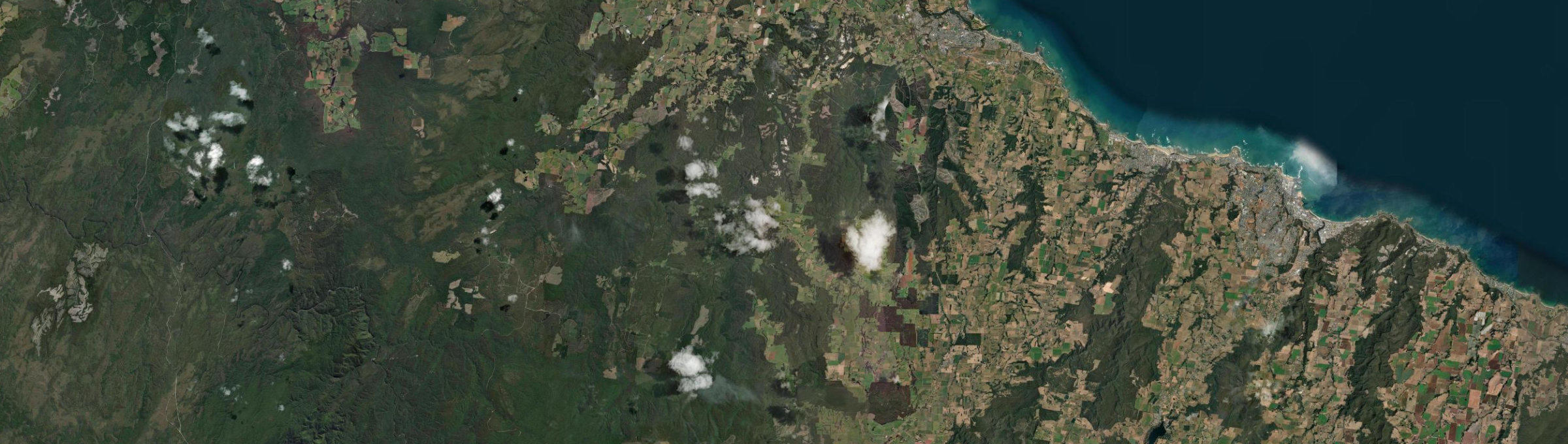Aerial view of Calder, TAS